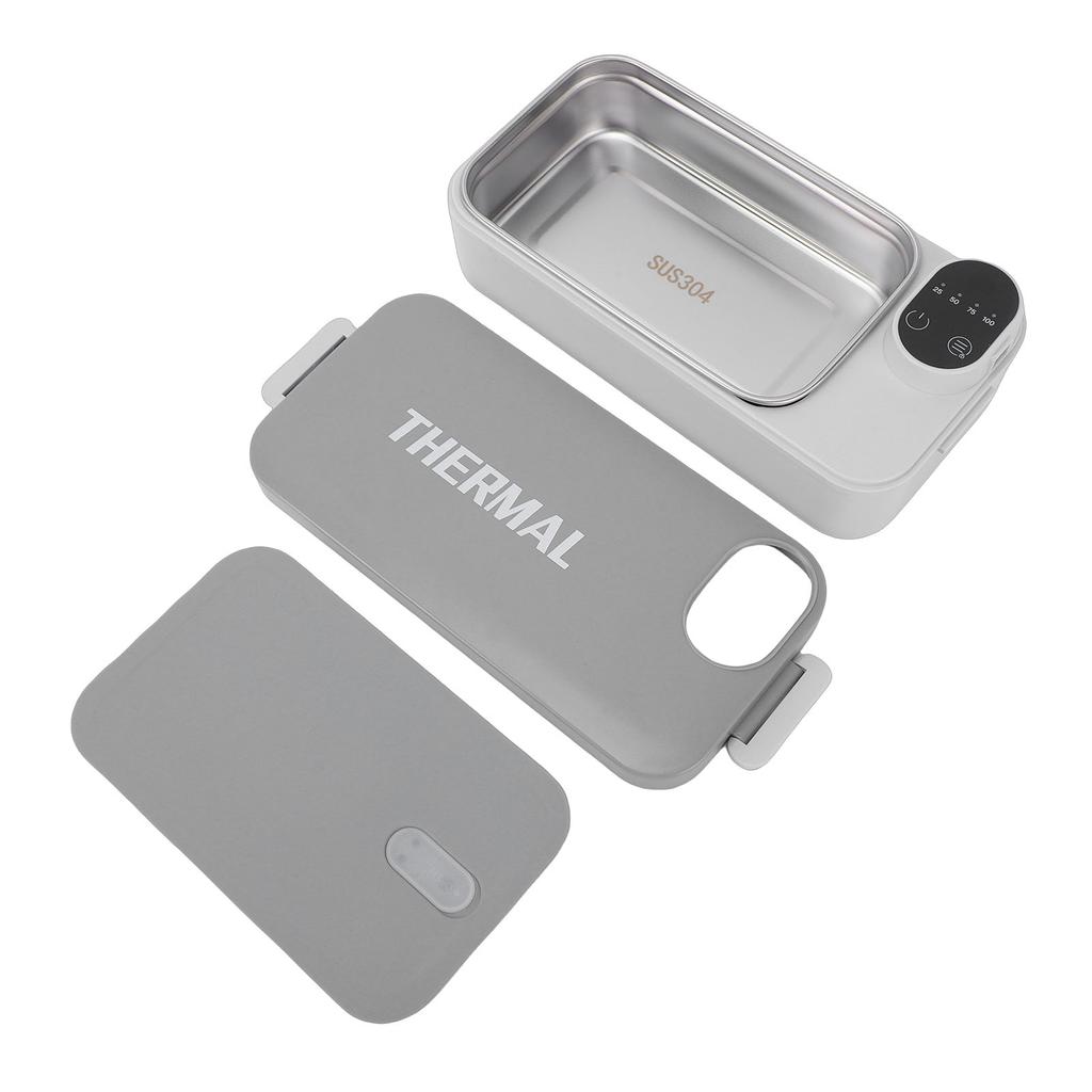 Heated Lunch Box 304 Stainless Steel Portable Food Warmer Digital Display for Car Travel