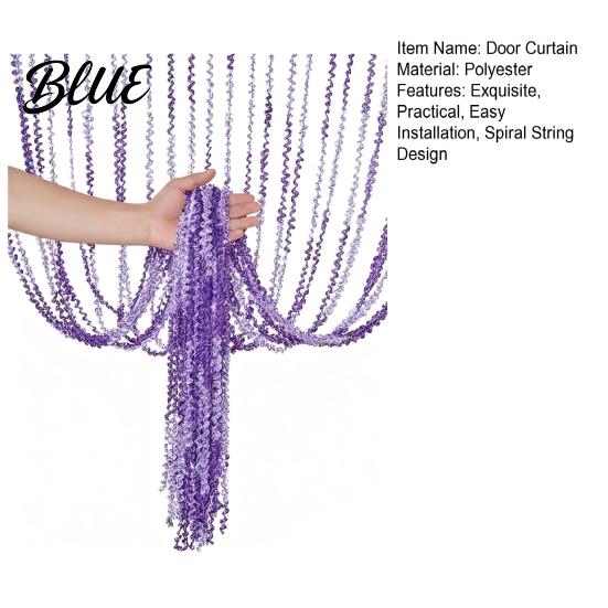 High-quality Door Curtain Decor Divider Wall Panel Decorative Tassel Spiral String Room Home Fringe Screen