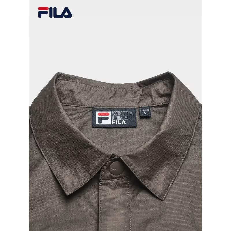 Fila Men's Jackson Yee Woven Color-Block Short Sleeve Shirt