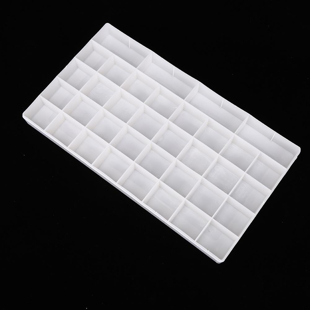 Plastic Painting Box 36-Grids Watercolor Drawing Pigment Palette Art Supplies with Cover