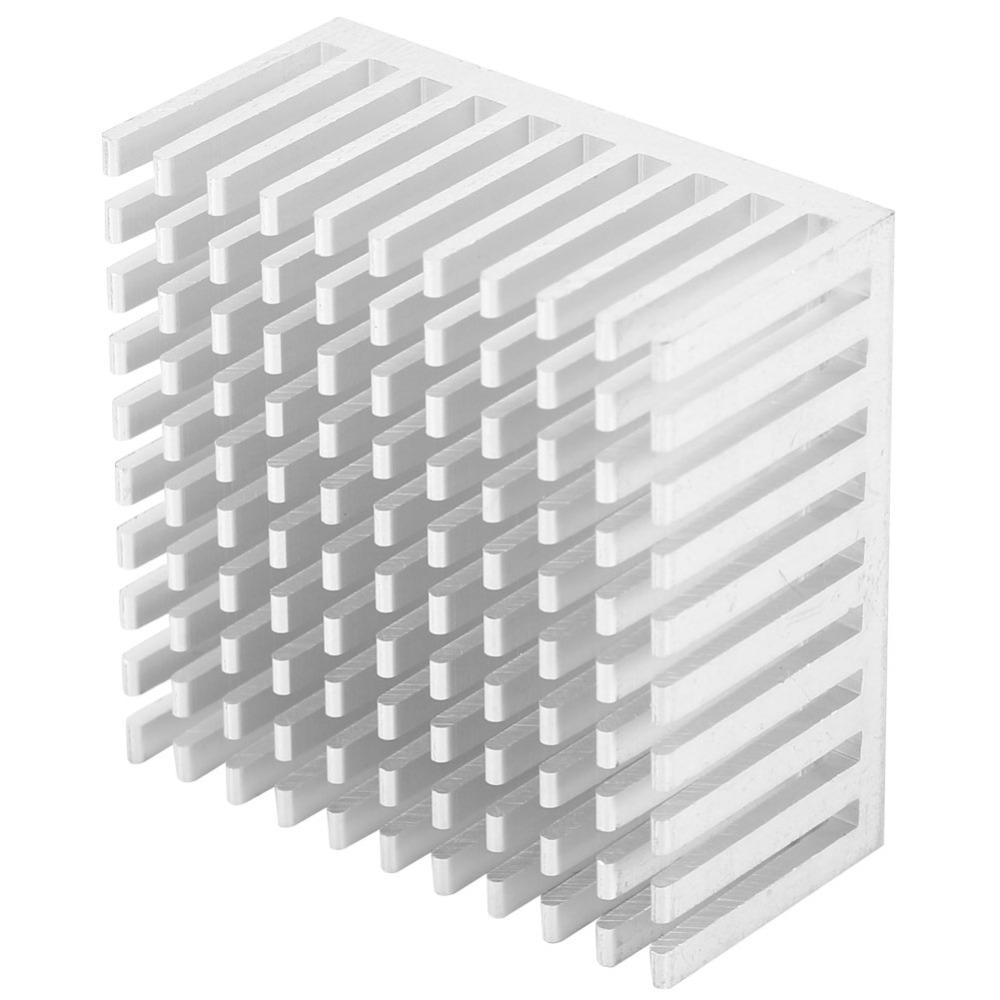 5Pcs Aluminum Aluminum Heatsink Silver/Black Radiator Heat Sink Printed Circuit Board