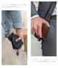 Genuine Leather Key Card Coin Small Item Smart Key Simple Design for Men and Women Case, Case, Purse, Holder, Case, Compact, (Brown)