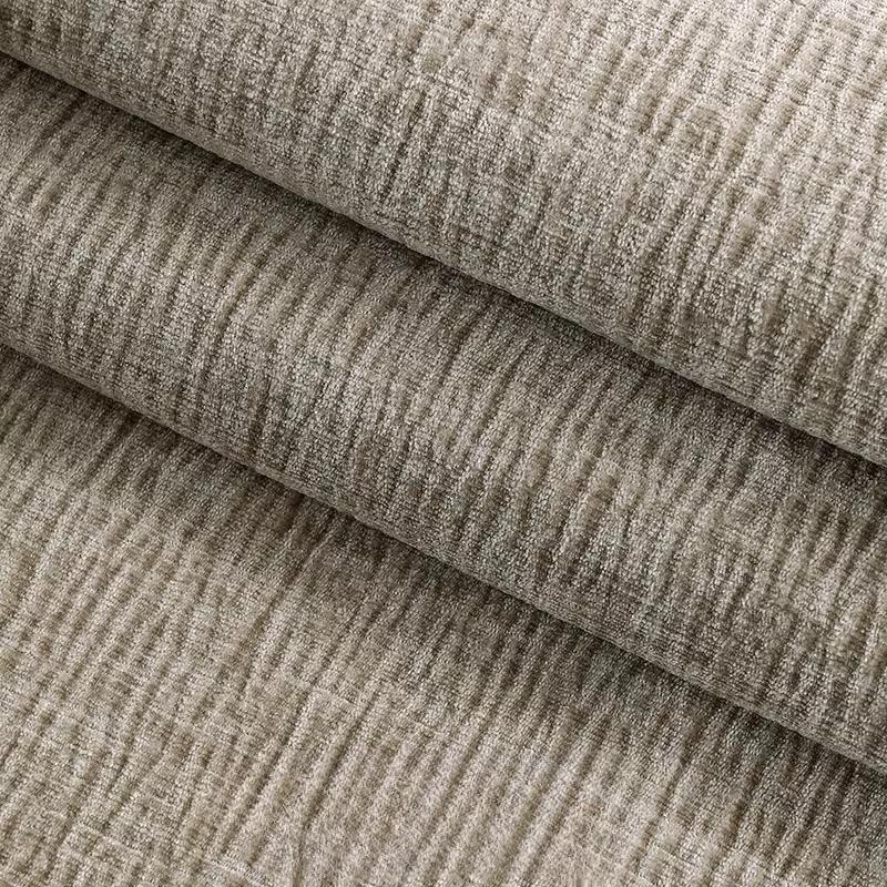 Thickened Plain Chenille Fabric Jacquard for Sewing Curtains Sofacovers Sewing Striped Pattern Textile Skin-friendly Textured