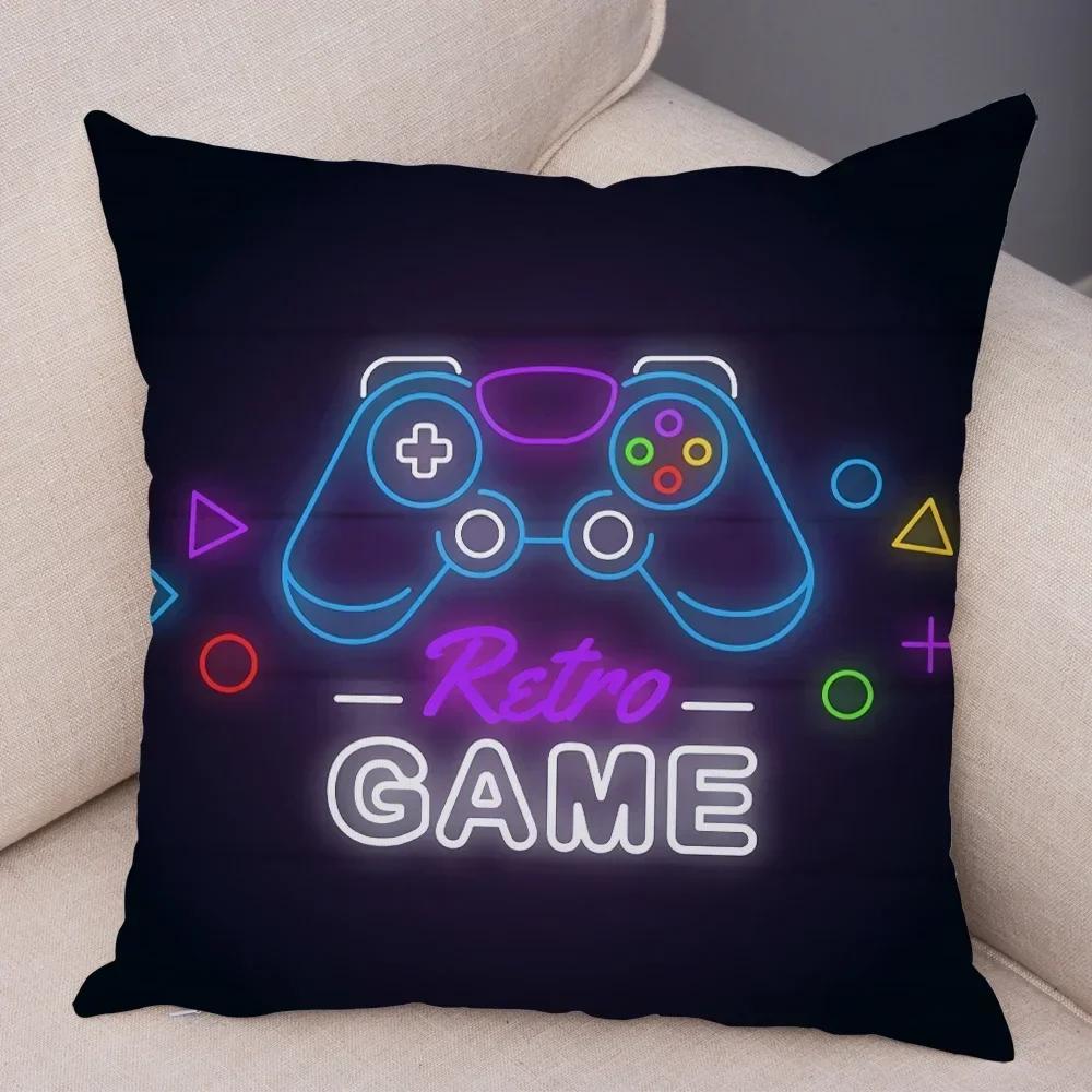 Game Room Decoration  Player Dazzle Handle Series Pillowcase Home  Boys  Bedroom  Cushion Cover Multiple sizes available
