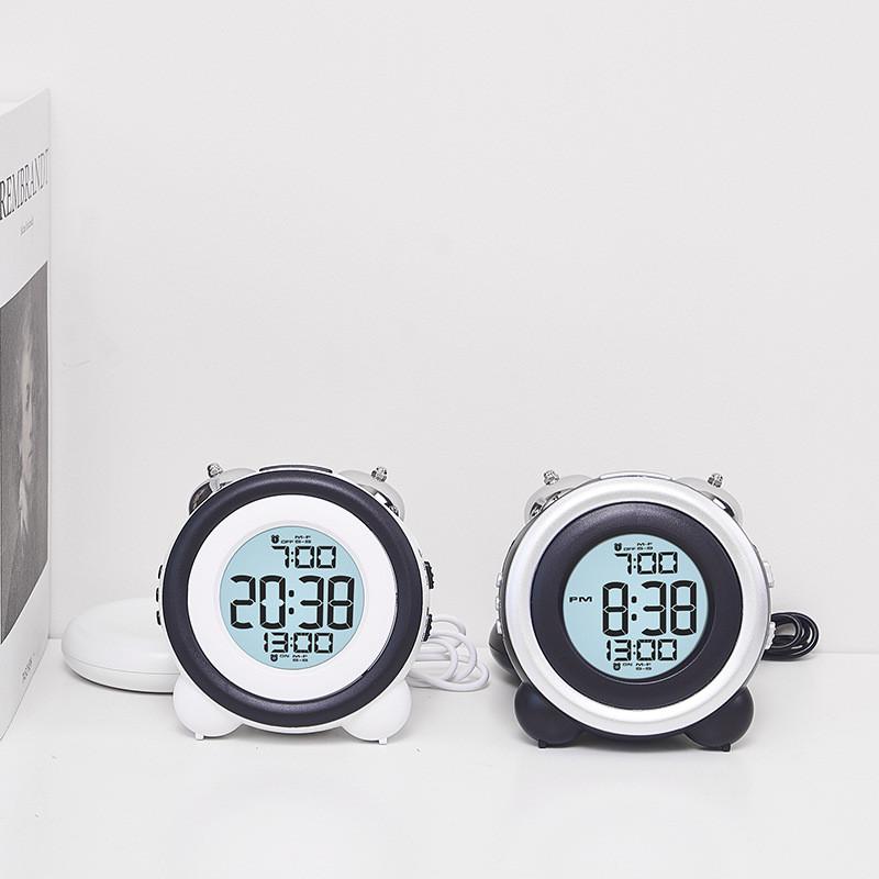 Modern Minimalist Digital Alarm Clock With Night Light And Calendar For Bedroom Decor