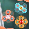 Suction Cup Spinner Toys 3Pcs Windmill Cartoon Animal Hand Spinning Toys Sensory Toys For Baby Toddlers Birthday Gift Bath Toys
