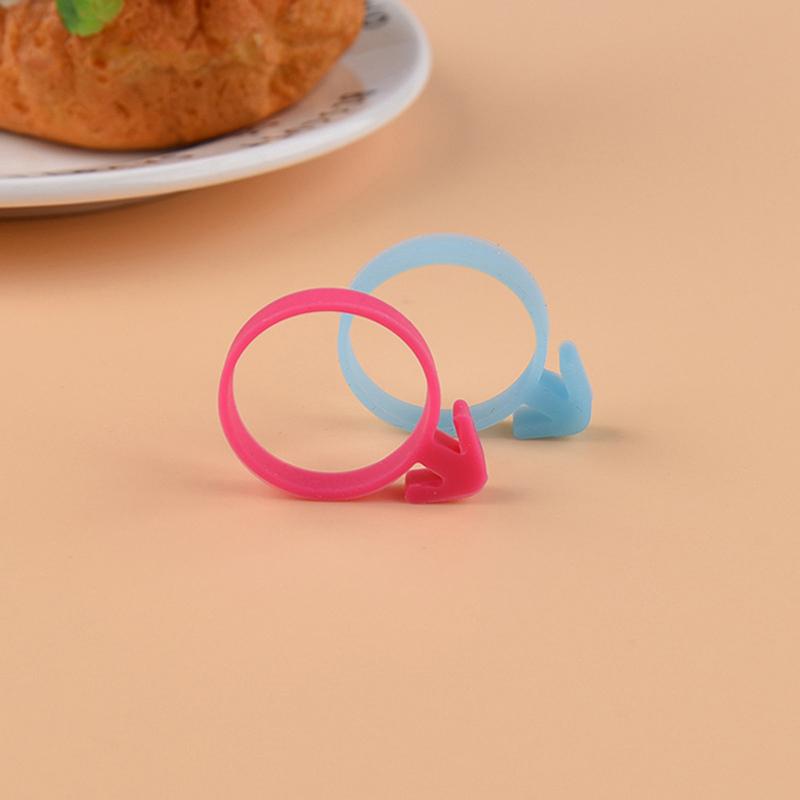 

10 шт. Силиконовые завязки для кондитерских мешков Фиксирующие кольца Сделай сам Многоразовый мешок для украшения кондитерских изделий Резиновая лента Фиксация Без протечек Кондитерский инструмент 3.1*2.3*0.5cm