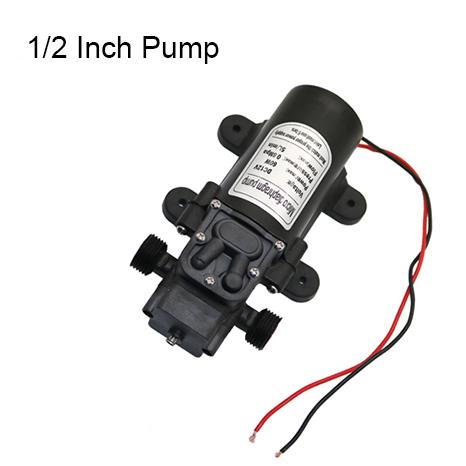 12V  5L  Electric Automatic Switch Water Pump  Black Miniature High-Pressure Diaphragm Cooling Pump Double Thread Spray Washer
