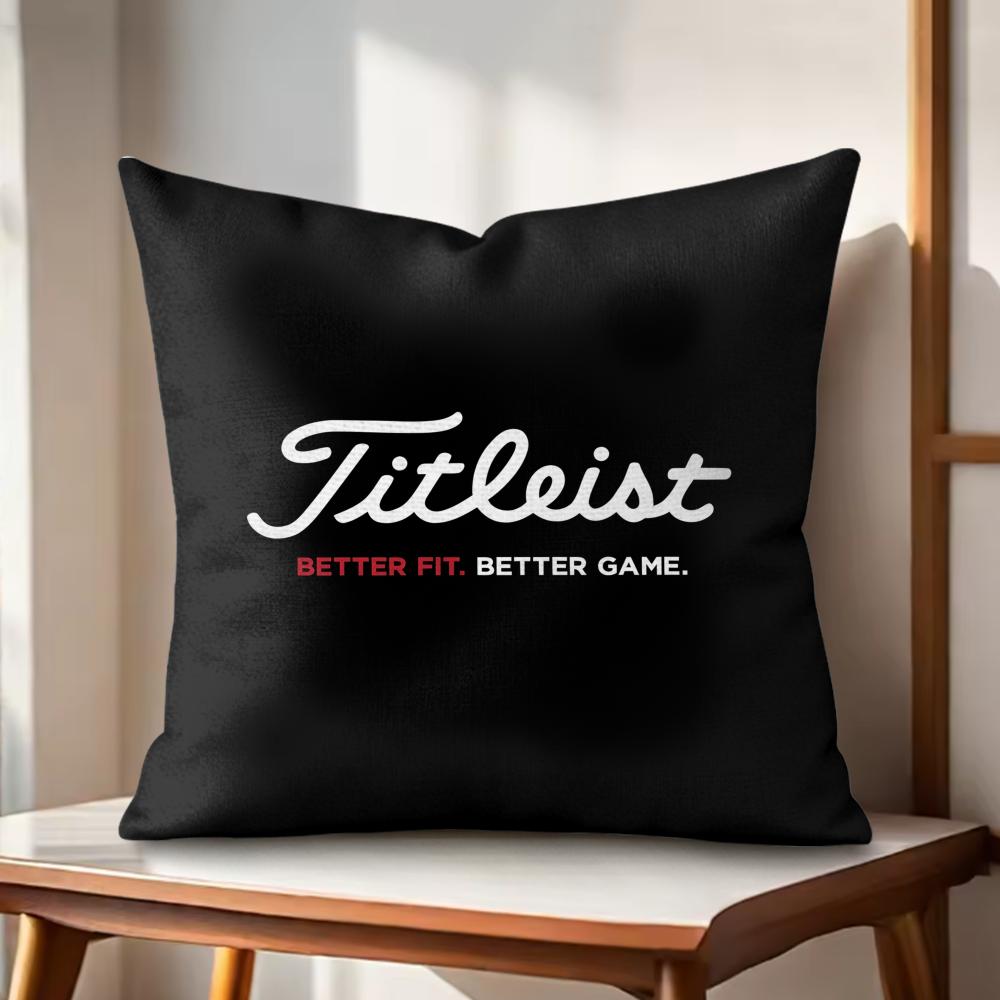 Golf Sports TTitleistS Cushion Cover Natural Linen Organic Fabric DoubleSided Printing Couch Pillow Covers Home Decor