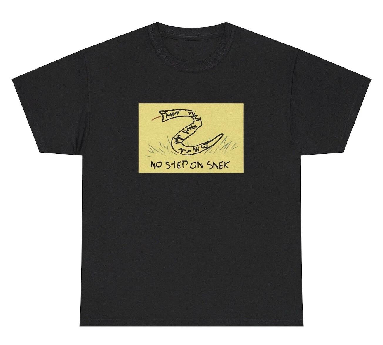 No Step On Snek Snake Meme T Shirt Funny Tread Parody Silly Joke Humor Meme Tee XS