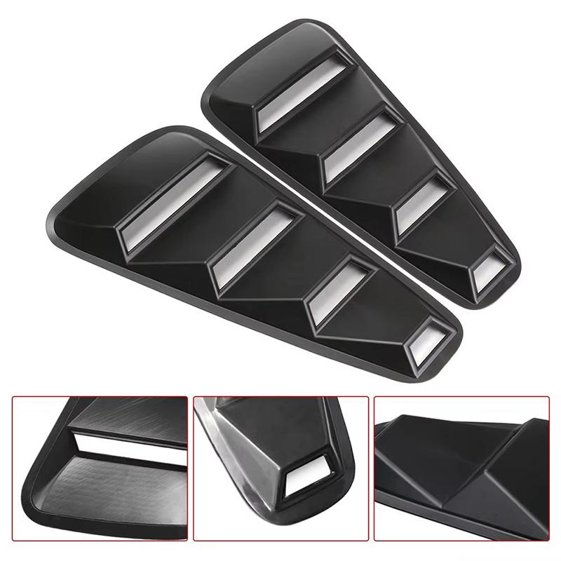 Car Modification Accessoriess Side Window Blinds Left, Right Rear Quarter Window Air Vent Louvers Fit For Ford Mustang 2005-2014