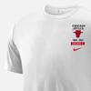 Nike Bulls Print Logo Loose Fit Crew Neck Short Sleeve T-Shirt Men Tops White DA7285-100