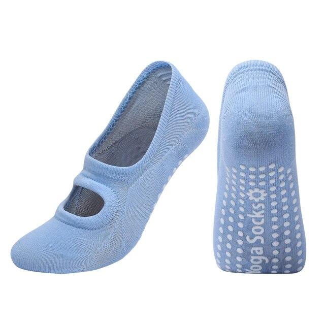 

Женские дышащие носки для йоги, силиконовые нескользящие носки для пилатеса, хлопковые женские спортивные носки с открытой спиной для фитнеса, танцев, балета, тапочки One size