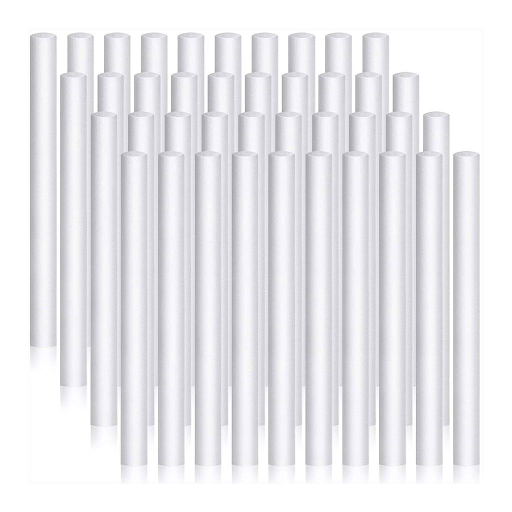 40pcs Humidifier Filter Cotton Sticks for Travel Aromatherapies Tampons Wands Humidifier Refills for Office and Bedroom