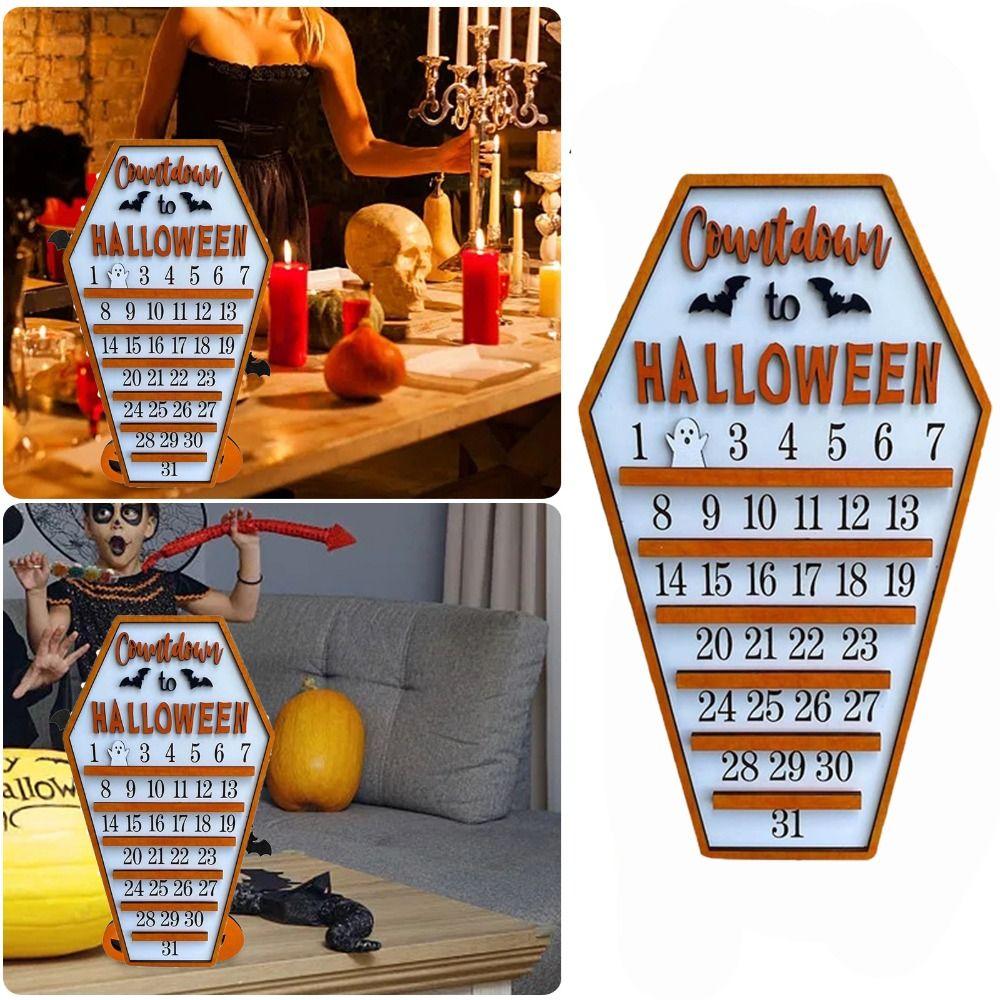 

Съемный Адвент-календарь, подвесной орнамент, настенный календарь, счастливый Хэллоуин, календарь обратного отсчета, вечеринка