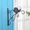 Wrought Iron Hanging Flower Pot Basket Plant Brackets Flowerpot Hanger Basket Outdoor Wall Mount Planter Hook Garden Decoration