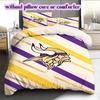 football Logo Pattern Bedding Quilt Set Quilt Cover Pillowcase Home Decoration Birthday Gift (1*duvet cover+ 2*pillowcase, without core)