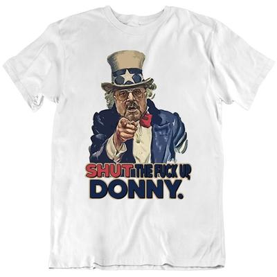 Stai Zitto Donny Divertente Grande Lebowski Donald Trump Parodia USA Zio Sam Maglietta