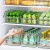 Plastic Kitchen Drawer-Style Refrigerator Storage Box for Eggs and Frozen Food