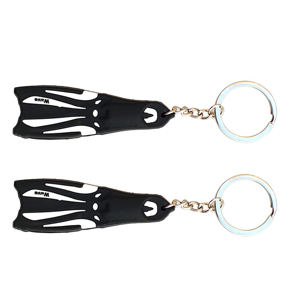 2pcs Novelty Flippers Key Chain Holder Keyring Keychain