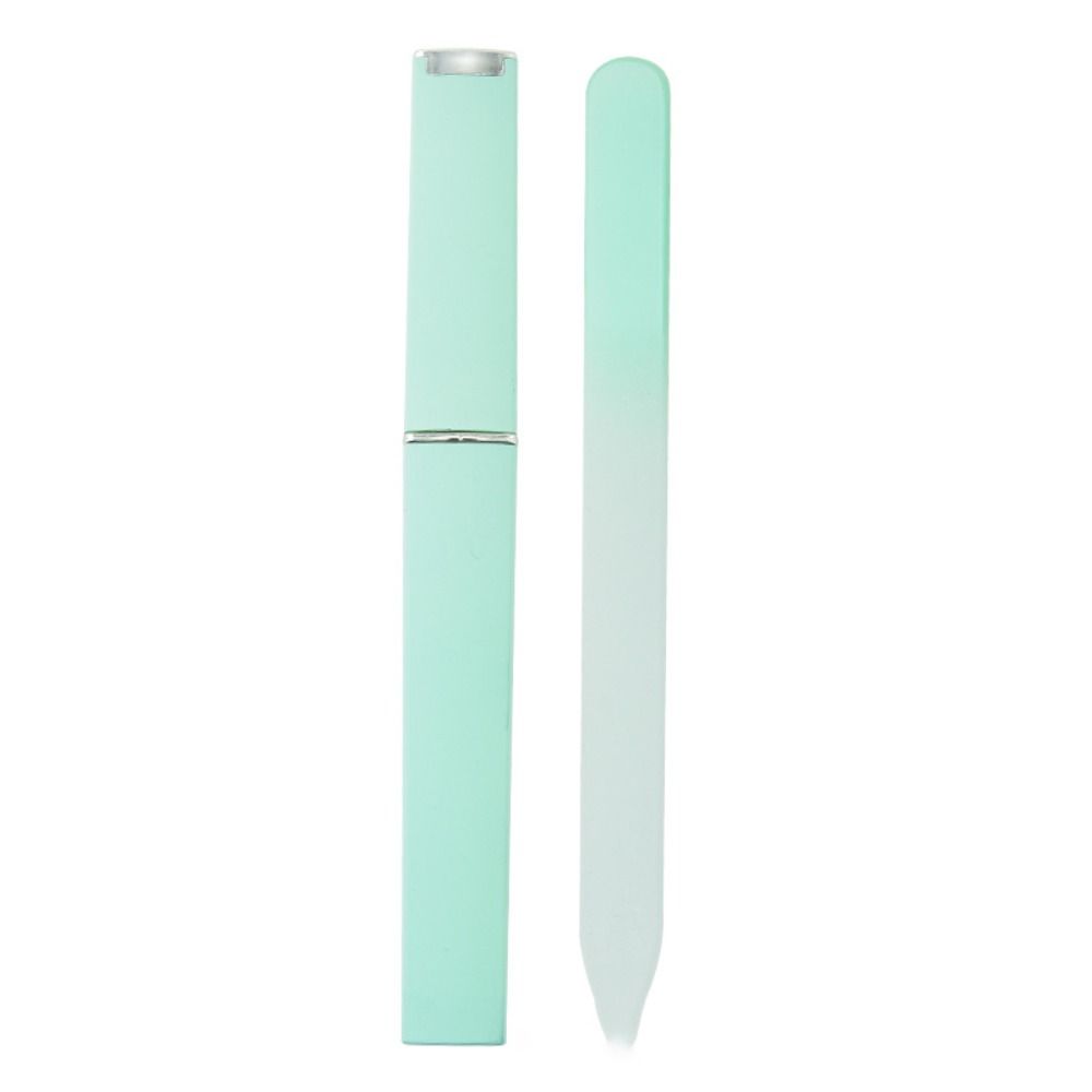 Buffer Colored Crystal Glass Nail File Polished Two-color Gradient Crystal File  Women