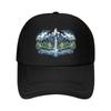 Layered Mountain Valley Nature Scene Mesh Baseball Cap For Womens Unisex FeUnisex Beach Dad Hat Hip Hop