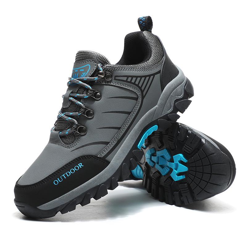 Scarpe da Trekking Basse Antiscivolo da Uomo Taglie Forti 4546 per Esterno - Calzature Resistenti all'Usura per Trekking Off-Road e Alpinismo