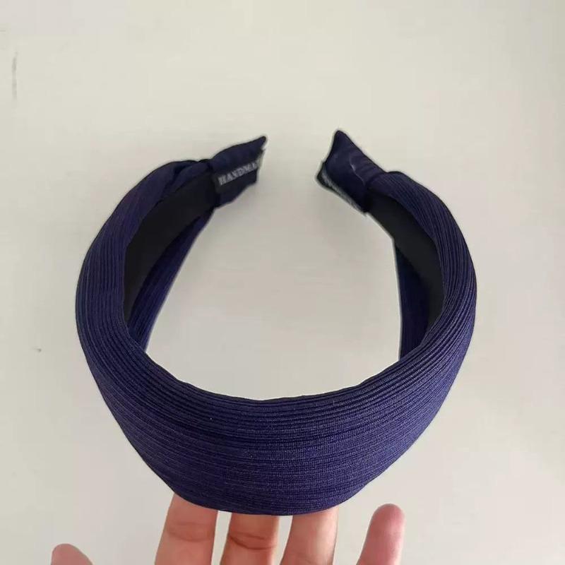 Headband Wide-edged Striped Hairpin Headband High Cranial Top Folds Hairpin Hair Accessories Female