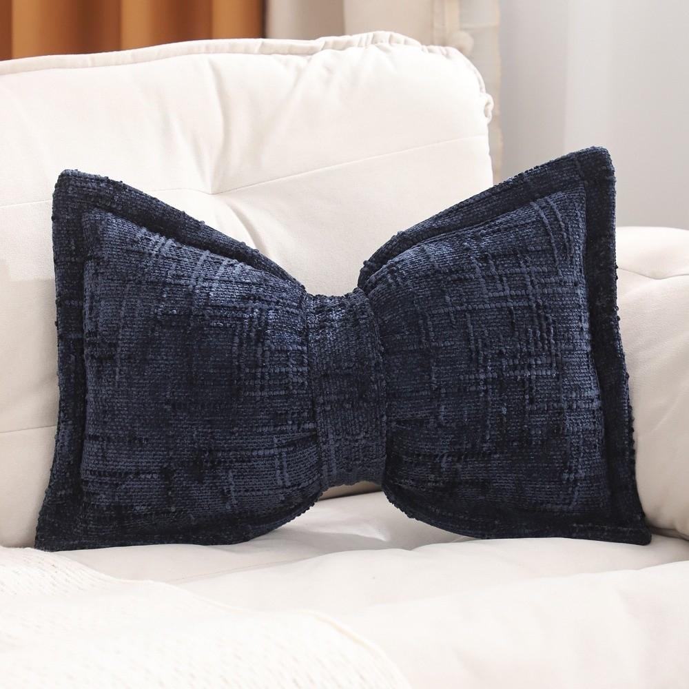 Bow Pressed Edge Pillow Cases Decorative Throw Pillow Covers Cushion Covers Home Decor