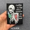 Embroidered Patches On Clothes Punk Patches For Clothing Diy Skull Stripes Stickers Cartoon Patches Appliques Badges