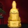 Brass Guanyin Bodhisattva Statue, Willow Branch & Water Vase On Lotus Throne, Buddhist Figurine for Serenity Protection, Home Al