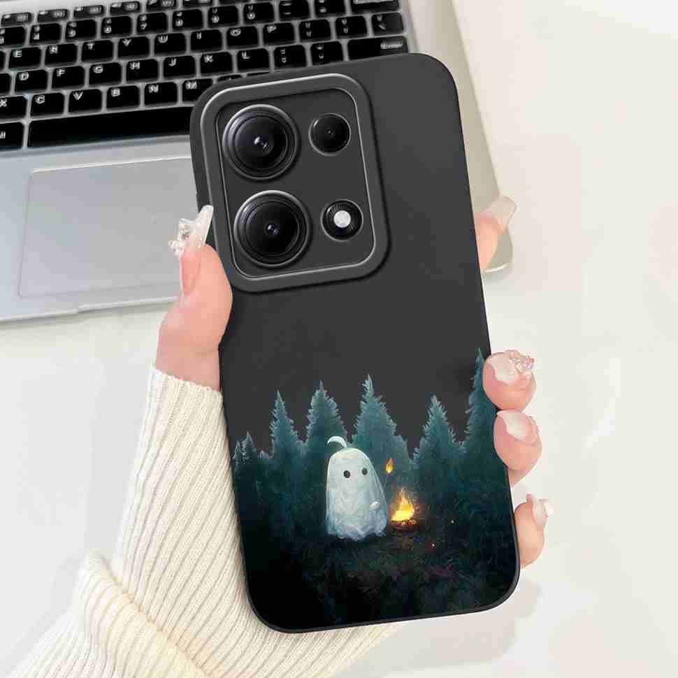 Simple Silicone Case For Redmi Note14s 4G Capa Lovely Panda Rabbit Shockproof Back Cover For Xiaomi Redmi Note 14S Phone Shell