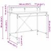 Desk Black Oak Effect 100 x 50 x 90 cm