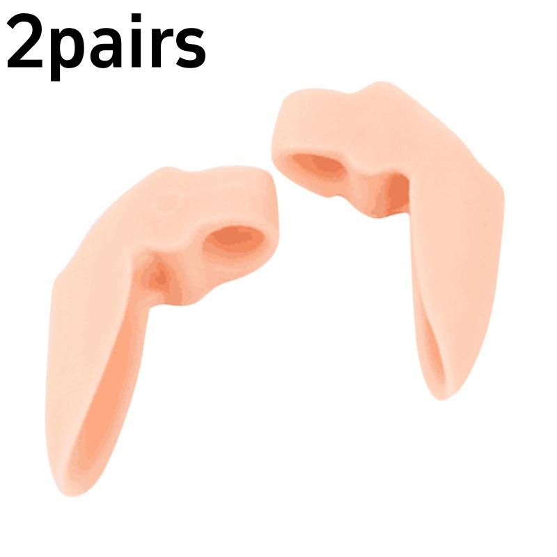 1/2Pairs Silicone Gel foot fingers Two Hole Toe Separator Thumb Valgus Protector Bunion adjuster Valgus Guard feet care