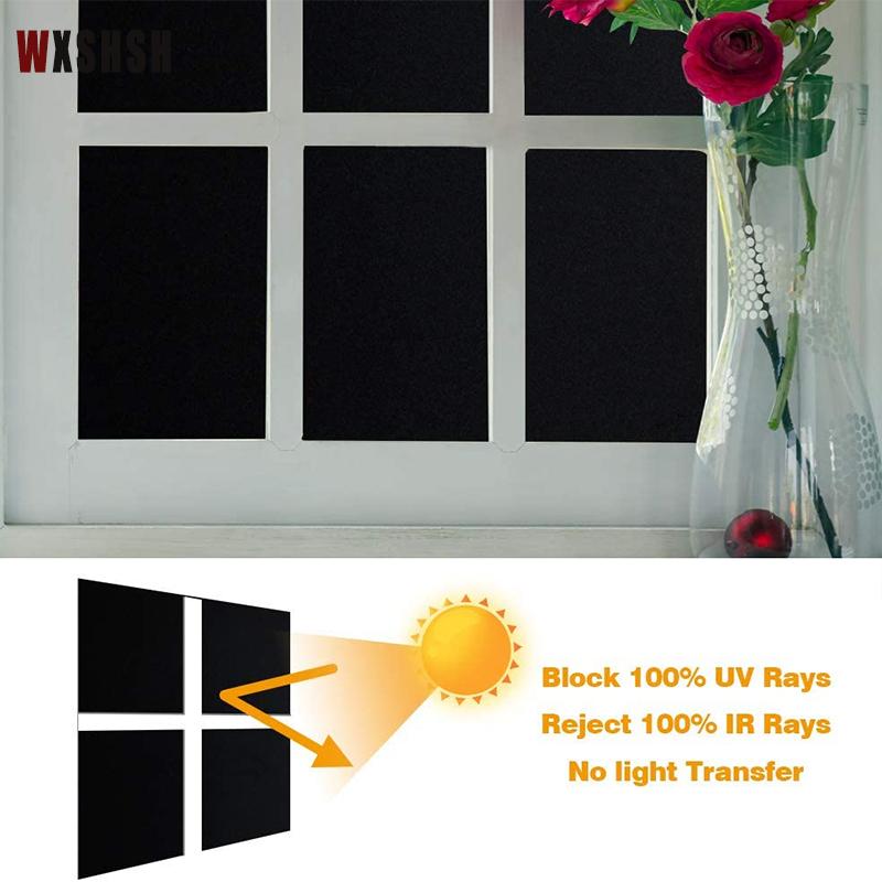 Full Blackout Window Privacy Film That Blocks 100% of UV Rays and Light Thermal Control Room Blackout Vinyl Glass Window for Car