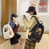 Schoolbag New Schoolbag Junior High School Girls Large Capacity Cute Bear Primary School Backpack Simple Versatile High School Backpack