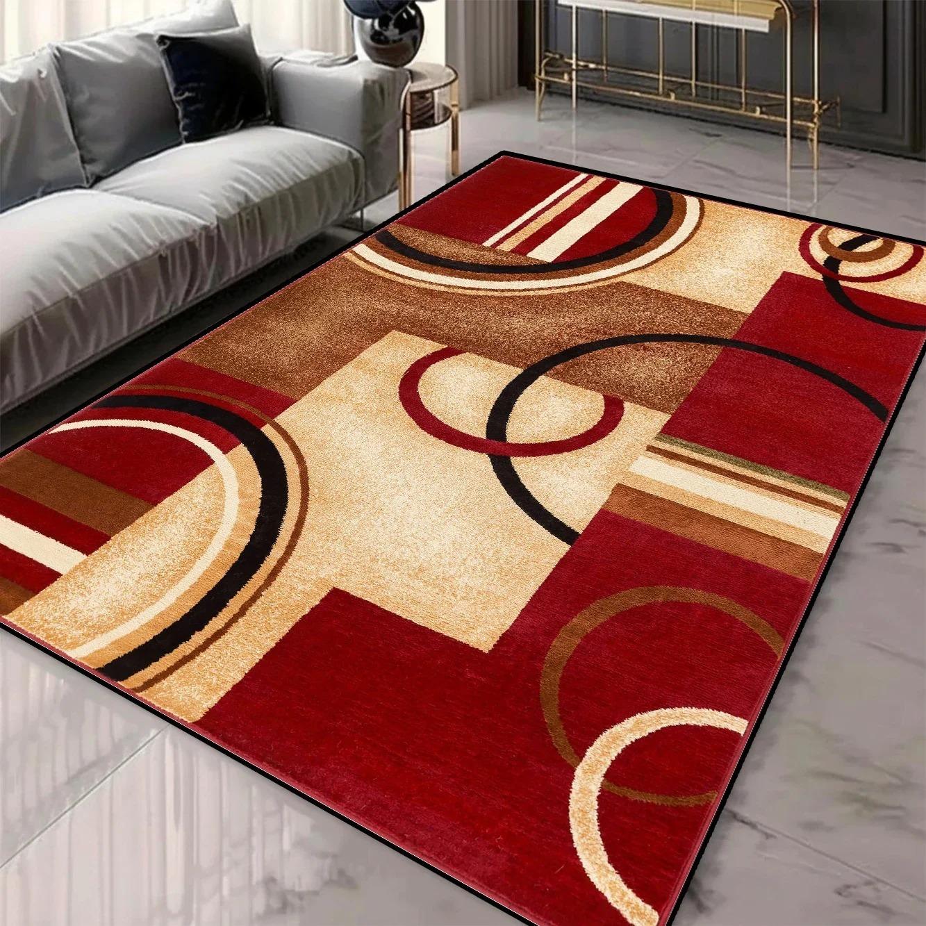 

Modern Carpets Abstract Geometric Pattern Large Area Rugs for Living Room Washable Soft Home Hotel Decor Rug Non-slip Floor Mat 40x60cm