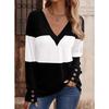 JPNTKY Women's Fashion Casual Long Sleeve V Neck Blouses & Shirts