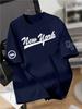 2026 New Fashion Printed Crewneck Tshirt Short Sleeve Casual Loose Fit Unisexs Tees