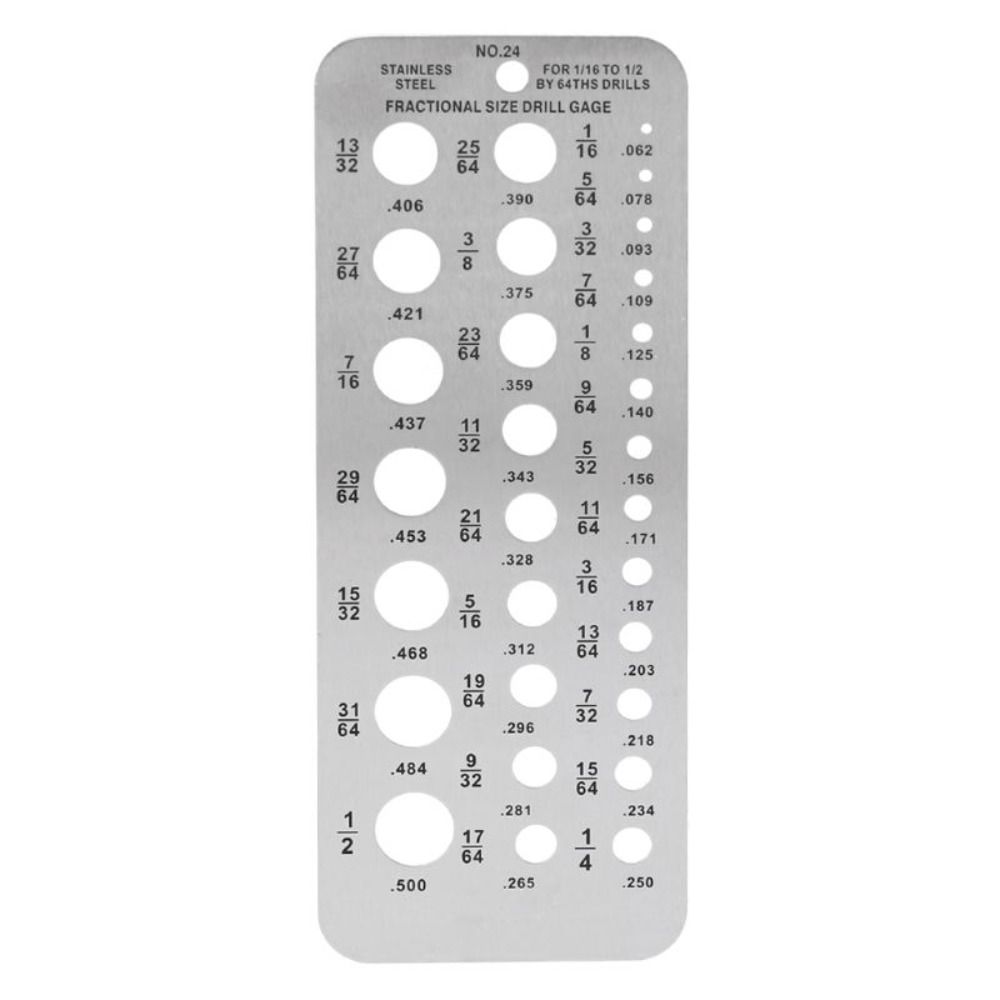 

Hanging Hole Design Drill Gauge Bit Pattern Drill Bit Checker Plate Drill Template Measure Tool