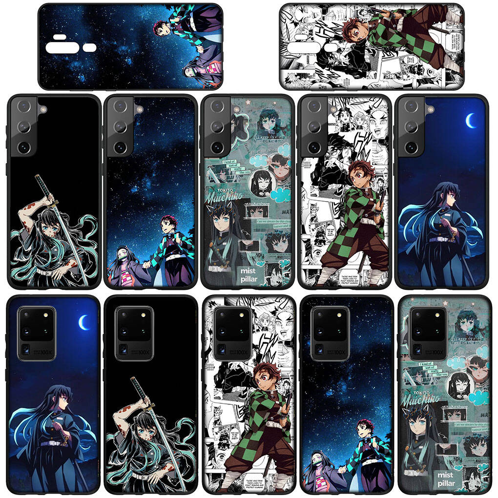 Case for iPhone 17 16 15 Plus Huawei P30 P20 Lite Redmi Note 14 12 11 13 Pro Max OPPO A60 A80 A40 A18 A38 Nezuko Demon Slayer Tanjirou Muichiro Tokito