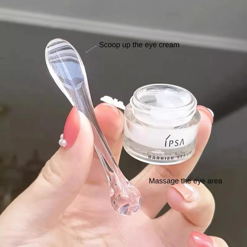 3pcs Diy Cream Scoop Eye Ball Massage Stick Multifunctional Eye Cream Mask Scoop Sub-package Small Scoop Face Applicator