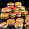 Künstliches Hamburger-Simulationsmodell Ornamente Kuchen-Attrappe Bäckereiraum Fotografie Requisiten Weihnachtsfenster Heimdekoration