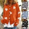 Women Loose Long Sleeve Single Breasted Knit Cardigan Sweater Outerwear