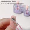 Cat Claw Nail Stand for Press On Nails Aurora Resin Showing Shelves Nail Display Magnetic Holder Manicure Organizer Tools