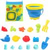 Kids  Childrens Play Sand for Sandbox Children's Foldable Beach Bucket Toy Playset Telescopic Square  Round Outdoor Chairs for Inflatable