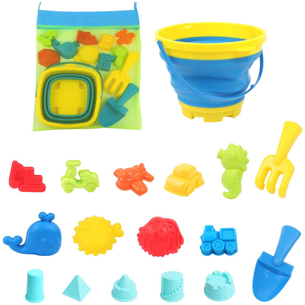Kids Childrens Play Sand for Sandbox Children's Foldable Beach Bucket Toy Playset Telescopic Square Round Outdoor Chairs for Inflatable