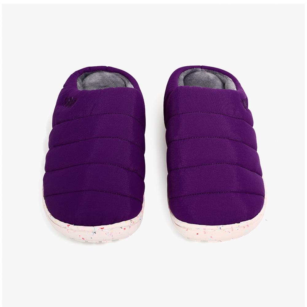 Subu Subu Re  Purple  Sr 03  Recycled Down Brushed Padded Slippers