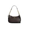Teri 25 Classic Monogram Zipper Closure Leather And Synthetic Leather Tote Shoulder Crossbody Bag Medium Women Bags Brown Black CA548-IMAA8