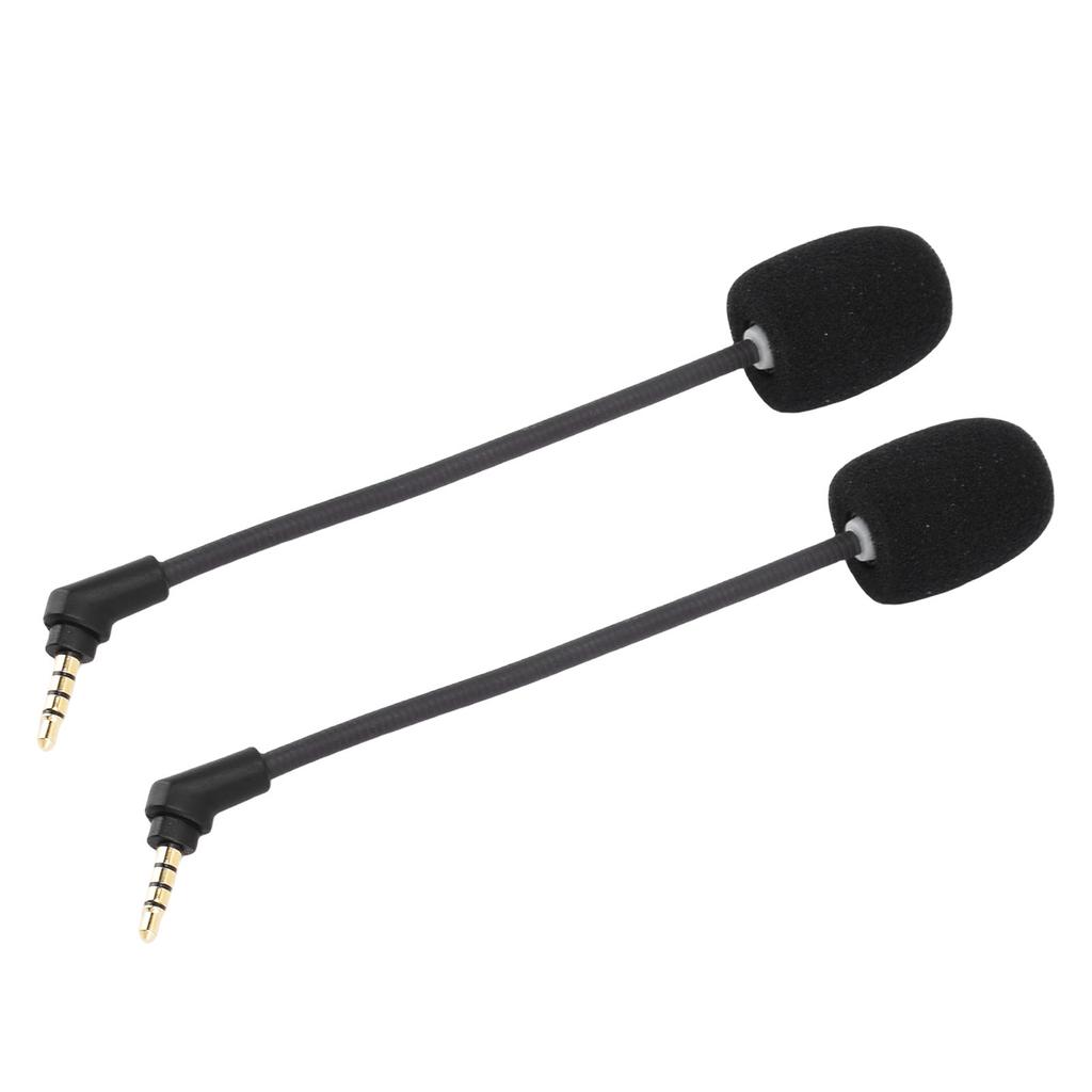 2Pcs Microphone Replacement for HyperX Cloud Flight S Noise Canceling 3.5mm Plug Detachable Mic